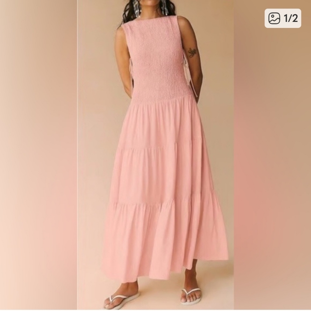 Free People Smocked Maxi Dress